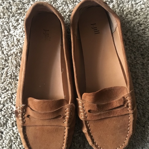 Loafers Suede Browns J Jill Leather Driving Mocassin Women Size 6.5 New